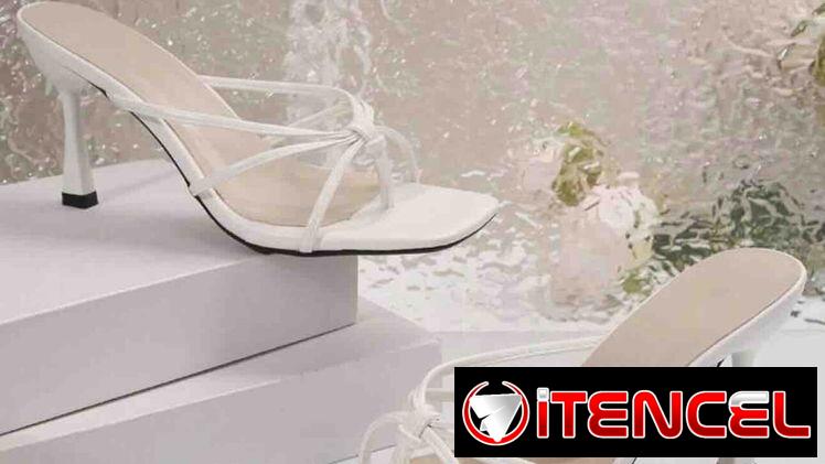 👠👠Tacones blancos con tiras