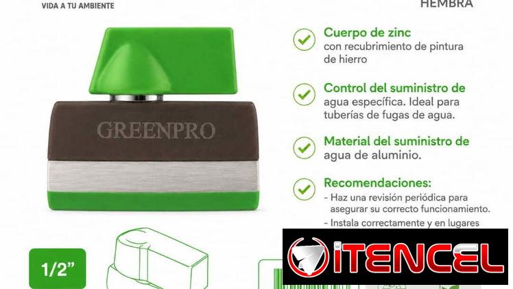 🚰 Llave de Paso 1/2″ Hembra – GREENPRO