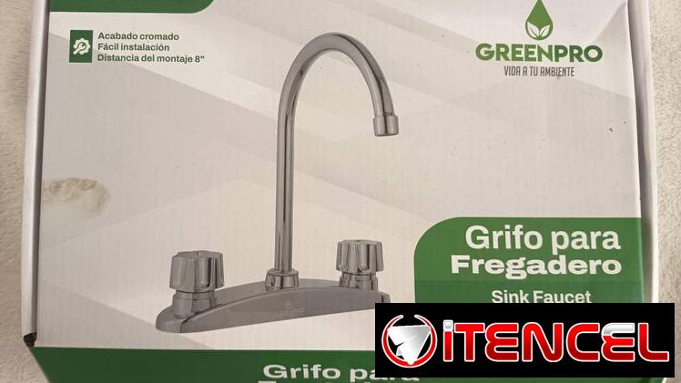 Grifo para fregadero doble cuello de cisne GP 1322 (CV)