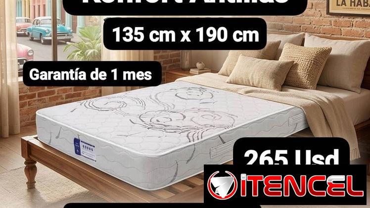 Colchón Camero Konfort Antillas, Garantía de 1 mes, Entrega por un mínimo costo adicional para toda La Habana