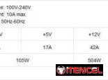 Fuente THERMALTAKE SMART 600 (600W/42A) 80+ Standard, NUEVA en caja