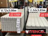 Tejas de Asa y Resina Rojas y Tejas PVC blancas