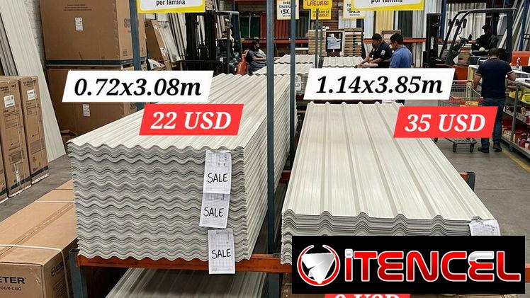 Tejas de Asa y Resina Rojas y Tejas PVC blancas