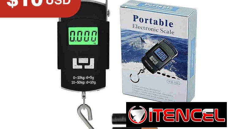 PESA • BÁSCULA ELECTRÓNICA PORTATIL RECARGABLE