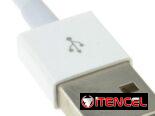 2 cables:USB Sync/Charging Cable Cable Para iPhone 7/8/9/X Lightning 8 Pines 1 m [1 metros/1m] acabado en color blanco