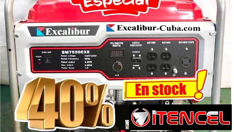 40% DE DESCUENTO EN EL GENERADOR SM7500CXE* (110 V + 220 V, ARRANQUE ELÉCTRICO + CONTROL REMOTO, OPCIONAL: ATS) – ¡DISPO