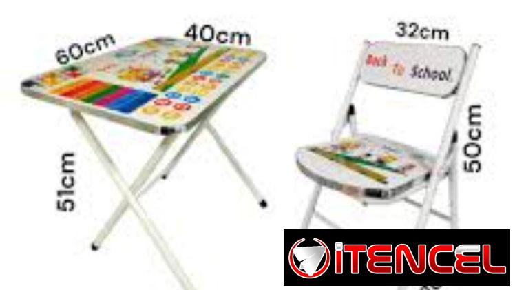 ☕️Set de Mesa y silla Plegable para niños /40 usd☕️