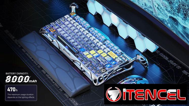 Combo Teclado Gravastar Mercury K1 Pro + Mouse Mercury X impecables con sus cajas