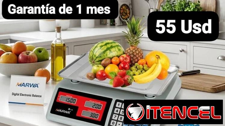 BALANZA DIGITAL COMERCIAL MARWA, Garantía de 1 mes, Entrega por un mínimo costo adicional para toda La Habana