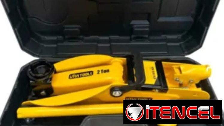 Gato hidraulico nuevo de patin en su maleta para 2 toneladas