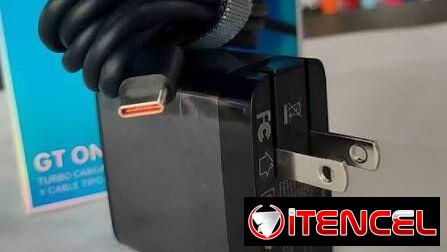Turbo cargador 67 W con cable Tipo-C a Tipo-C color negro GO671 G-Tide