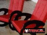 Sillones de madera, suisa, y tapizados