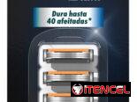 MAQUINA RECARGABLE DE AFEITAR GILLETTE SENSOR 3 + 6 CARTUCHOS
