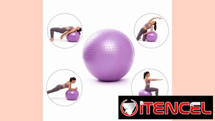 BALÓN DE YOGA INFLABLE CON SUPERFICIE ANTIDESLIZANTE