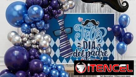 Set decorativo para PAPA. Monta tu fiesta ya con este set de 100 piezas. 6800 cup. WhatsApp 56249037