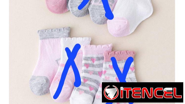 Medias de niñas 6 – 12 meses. 4 x 600