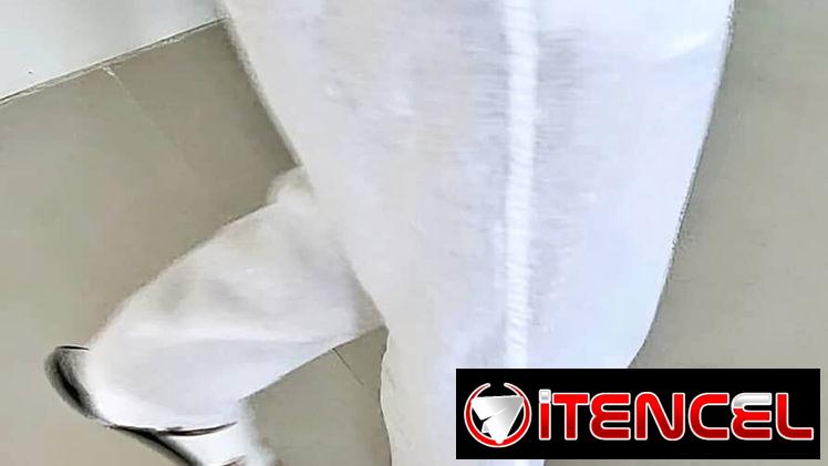 Pantalon blanco de vestir , Pantalon blanco de lino