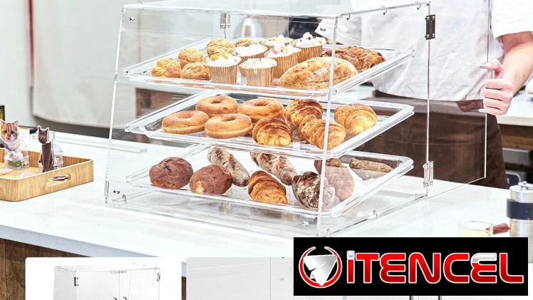 Vitrina expositora para repostería o cualquier alimento que se pueda mantener a temperatura ambiente