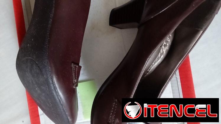 Zapatos de tacón cerrado para dama Oleg Cassini color café. Número 37