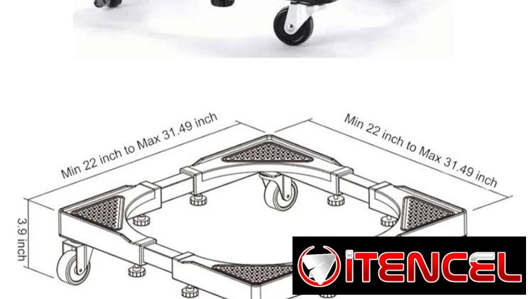 Soporte para electrodomésticos con ruedas