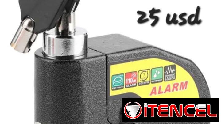 Candados con alarmas para disco de motos