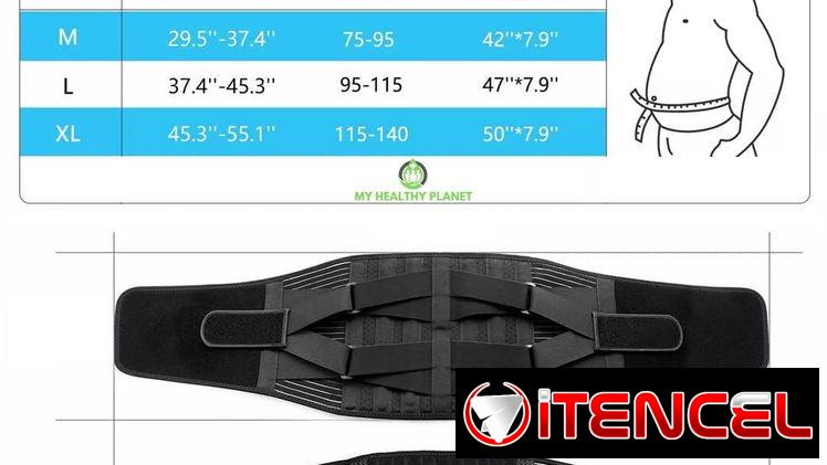 FAJA SOPORTE LUMBAR, CIATICA, HERNIA DE DISCO, ESCOLIOSIS ETC UNISEX