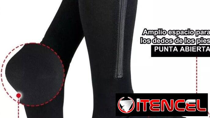 MEDIAS DE COMPRESION CON CIERRE DE ZIPPER