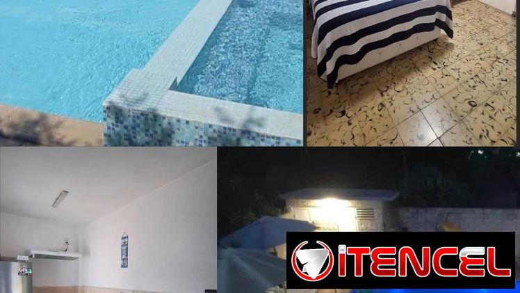Casa en la playa. Casa en Boca Ciega con piscina. Respaldo eléctrico y habitaciones climatizadas🦋
