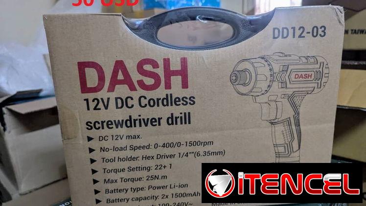 Taladro destornillador inalámbrico DASH – 50 USD