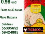 Arroz guyanes-Sacos de 22kg-48.5lb y bolsas de 1kg-2.2lb Grano extralargo