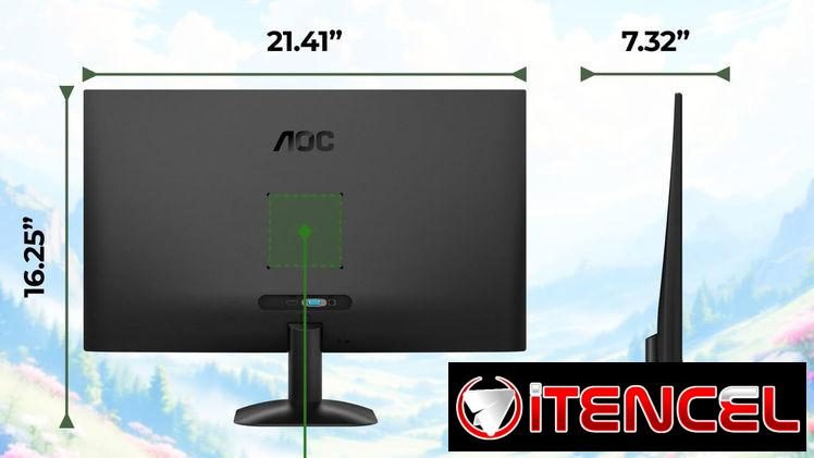 Monitor AOC 24B35H3 – LED de 24″ IPS Full HD (1920 x 1080) 120Hz , sincronización adaptativa, VGA y HDMI 52815418