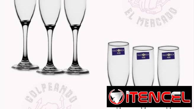 Copa para champagne🥂 ✅6u ✅170ml~5.7onz *💲6500MN*