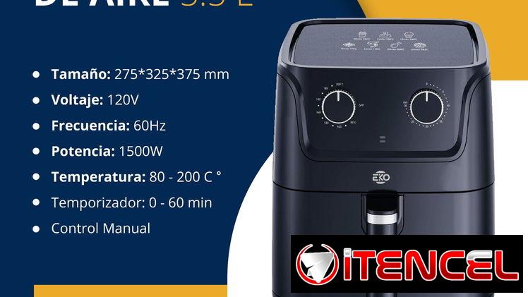 🚧  FREIDORA DE AIRE MARCA EKO 5.5 LITRO DE CAPACIDAD 6 MESES DE GARANTÍA 🚧