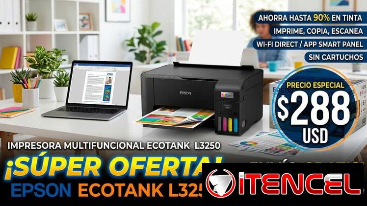 🌐🖨️Impresora Epson EcoTank L3250