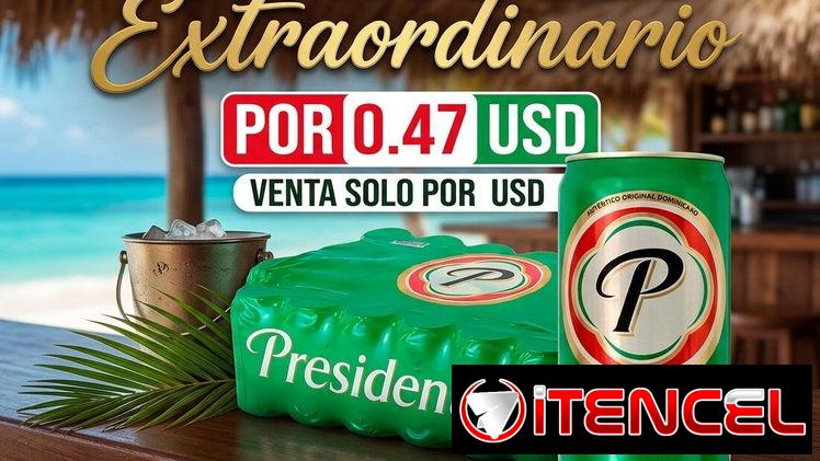 Cerveza Presidente por 0.47 usd compra mínima 10 cajas Interesados 56868584