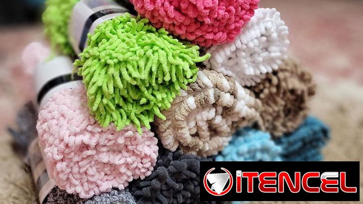 Alfombra de chenilla de microfibra y antideslizante (Th)