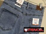 Pantalones de mezclilla para mujer , tela elastizada y gruesa
