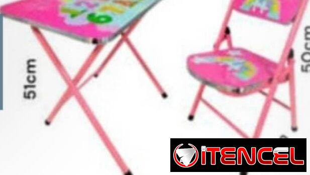 ☕️Set de Mesa y silla Plegable para niños /40 usd☕️