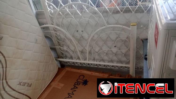 Cama de hierro con colchón original confort