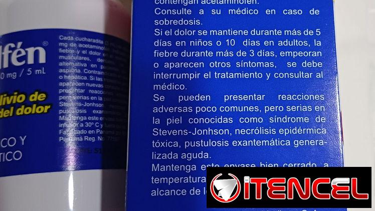 Acetaminofen en suspensión para niños saborizado 120ml