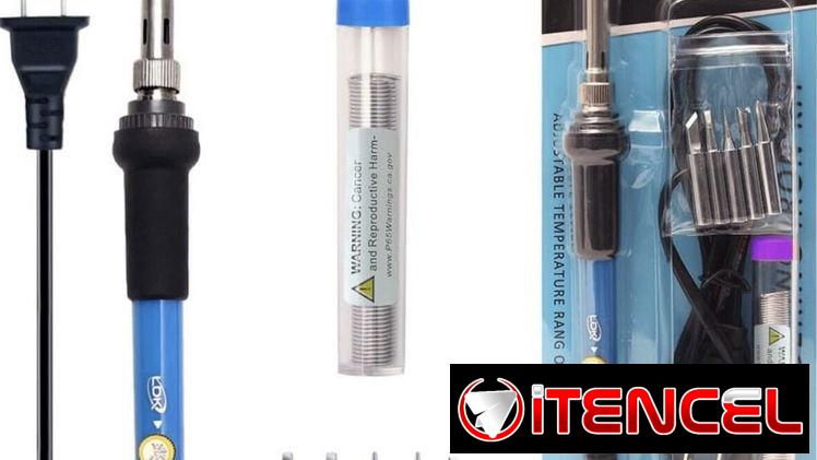 Cautin de 60 watts con regulación de temperatura de 200 a 450 grados. Máxima calidad de fabricación.