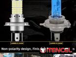Faro LED H4 Ultra Brillante 12V para Motocicleta,  Bombilla de Alta Luminosidad