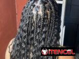 Trenza y definición de rizos