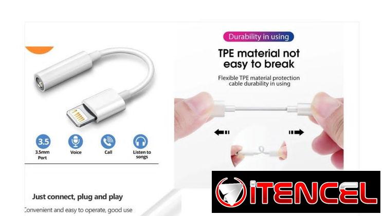 Adaptador Lightning a minijack para audífonos de iPhone
