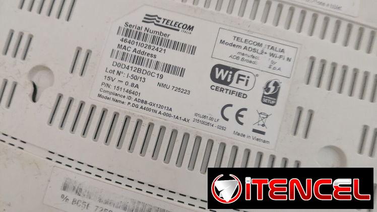 Modem router Wifi Telecom italiano