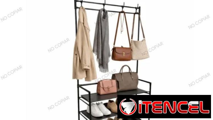 CLOSET CON ZAPATERA DE 3 NIVELES 132x60x10