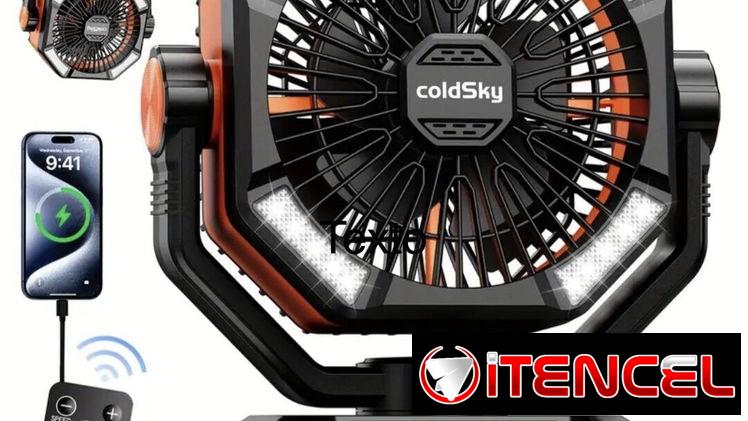 Ventiladores recargables coldsky de 20000mah, doble aspa y doble motor.