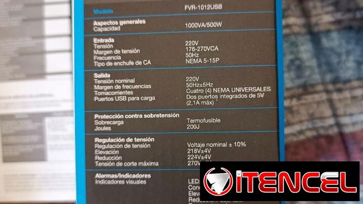 “Protector de corriente FORZA 1000VA NUEVO – ideal PC y TV”