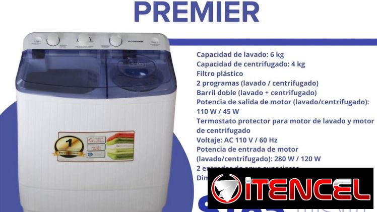 Lavadora Semiautomática 6kg Premier