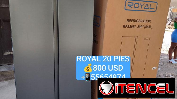 Refrigerador ROYAL 20 pies doble puerta